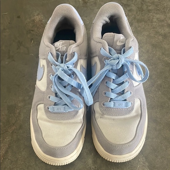 Nike Shoes - Nike Air Force One Blue and Gray Sneakers